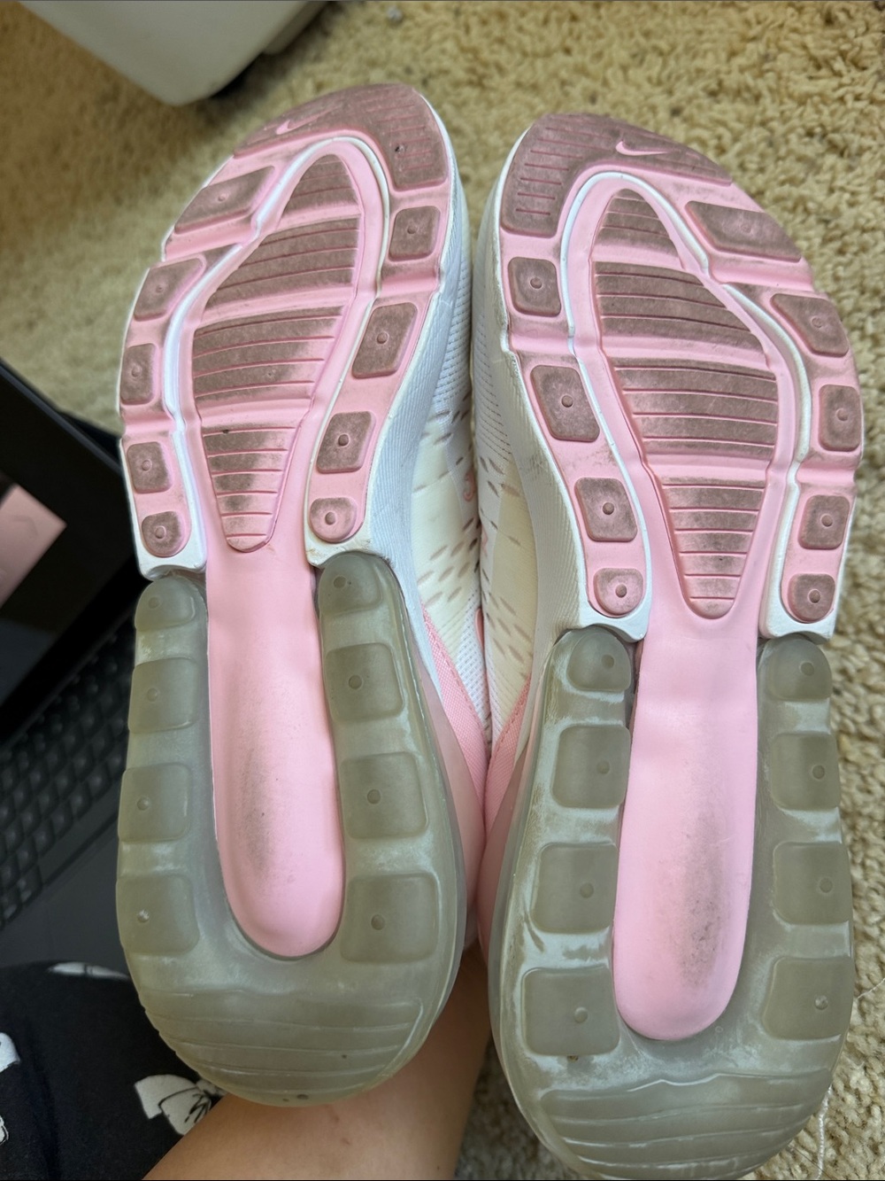 Nike Air Max 270 White/Pearl Pink/Football Grey/ Medium Soft Pink - Picture 6 of 6